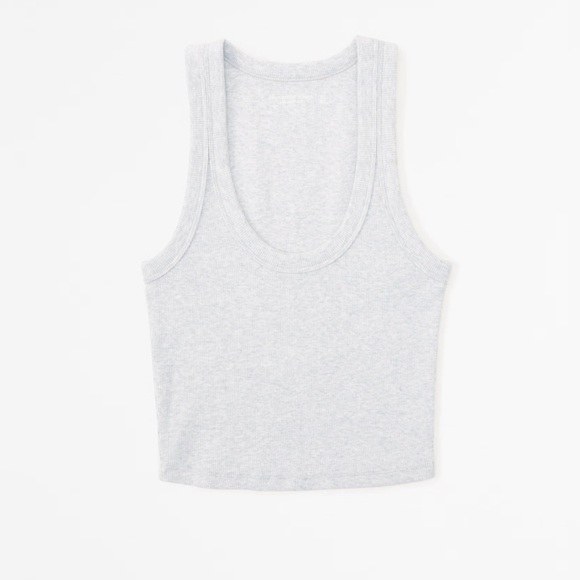 Abercrombie & Fitch Tops - Abercrombie & Fitch Essential Scoopneck tank light grey
